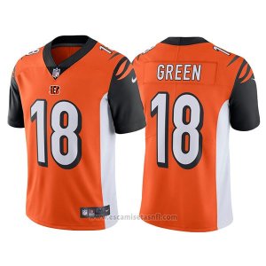 Camiseta NFL Limited Hombre Cincinnati Bengals 18 A.j. Verde Naranja Vapor Untouchable