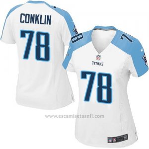 Camiseta Tennessee Titans Conklin Blanco Nike Game NFL Mujer