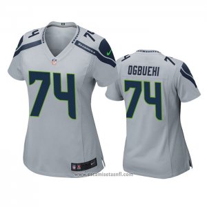 Camiseta NFL Game Mujer Seattle Seahawks Cedric Ogbuehi Gris