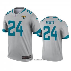 Camiseta NFL Legend Jacksonville Jaguars Josiah Scott Inverted Gris