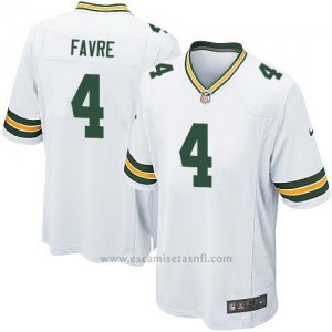 Camiseta Green Bay Packers Favre Blanco Nike Game NFL Nino