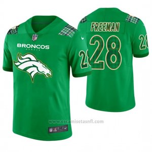 Camiseta NFL Limited Hombre Denver Broncos Royce Freeman St. Patrick's Day Verde