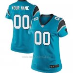 Camisetas NFL Mujer Carolina Panthers Personalizada Azul