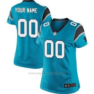 Camisetas NFL Mujer Carolina Panthers Personalizada Azul