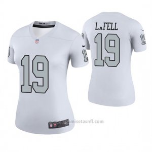 Camiseta NFL Legend Mujer Oakland Raiders Brandon Lafell Blanco Color Rush