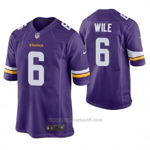 Camiseta NFL Game Hombre Minnesota Vikings Matt Wile Violeta