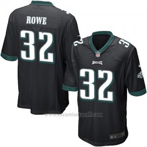 Camiseta Philadelphia Eagles Rowe Negro Nike Game NFL Nino