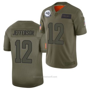 Camiseta NFL Limited Los Angeles Rams Van Jefferson 2019 Salute To Service Verde