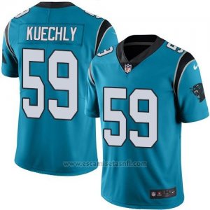Camiseta NFL Limited Hombre Carolina Panthers 59 Luke Kuechly Azul Alterno Stitched Vapor Untouchable