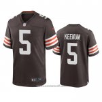 Camiseta NFL Game Cleveland Browns Case Keenum Marron