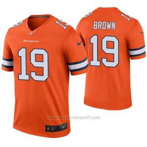 Camiseta NFL Legend Hombre Denver Broncos Fred Brown Naranja Color Rush