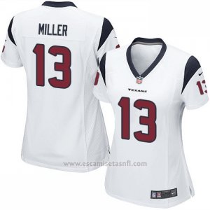 Camiseta Houston Texans Miller Blanco Nike Game NFL Mujer2