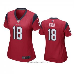 Camiseta NFL Game Mujer Houston Texans Randall Cobb Rojo