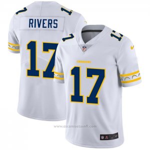 Camiseta NFL Limited Los Angeles Chargers Rivers Team Logo Fashion Blanco