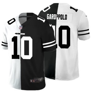 Camiseta NFL Limited San Francisco 49ers Garoppolo White Black Split