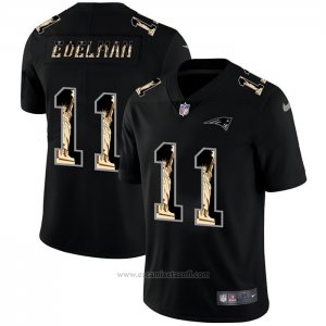 Camiseta NFL Limited New England Patriots Edelman Statue of Liberty Fashion Negro