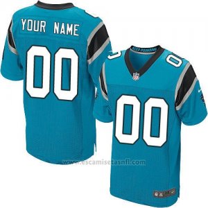 Camisetas NFL Elite Hombre Carolina Panthers Personalizada Azul