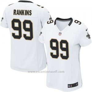 Camiseta New Orleans Saints Rankins Blanco Nike Game NFL Mujer