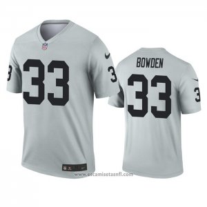 Camiseta NFL Legend Las Vegas Raiders Lynn Bowden Inverted Gris