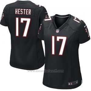 Camiseta Atlanta Falcons Hester Negro Nike Game NFL Hombre