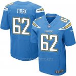 Camiseta San Diego Chargers Tuerk Azul Nike Elite NFL Hombre