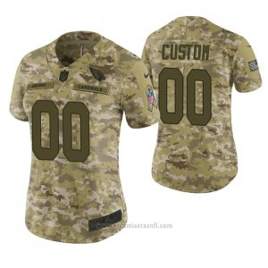 Camiseta NFL Limited Mujer Arizona Cardinals Personalizada 2018 Salute To Service Verde