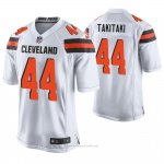 Camiseta NFL Game Hombre Cleveland Browns Sione Takitaki Blanco