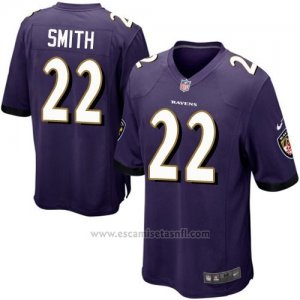 Camiseta Baltimore Ravens Smith Violeta Nike Game NFL Hombre