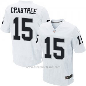 Camiseta Oakland Raiders Crabtree Blanco Nike Elite NFL Hombre
