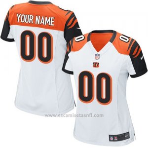 Camisetas NFL Mujer Cincinnati Bengals Personalizada Blanco