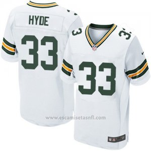 Camiseta Green Bay Packers Hyde Blanco Nike Elite NFL Hombre