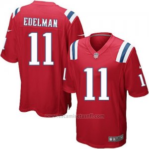Camiseta New England Patriots Edelman Rojo Nike Game NFL Hombre