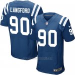 Camiseta Indianapolis Colts Langford Azul Nike Elite NFL Hombre