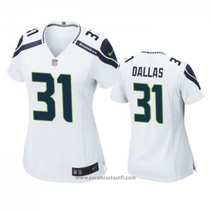 Camiseta NFL Game Mujer Seattle Seahawks Deejay Dallas Blanco