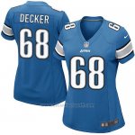 Camiseta Detroit Lions Decker Azul Nike Game NFL Mujer