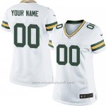 Camisetas NFL Mujer Green Bay Packers Personalizada Blanco