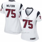 Camiseta Houston Texans Wilfork Blanco Nike Game NFL Mujer