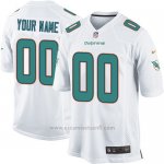 Camisetas NFL Limited Nino Miami Dolphins Personalizada Blanco
