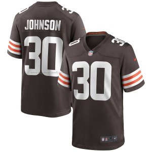 Camiseta NFL Game Cleveland Browns Dernest Johnson Marron