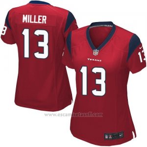 Camiseta Houston Texans Miller Rojo Nike Game NFL Mujer2