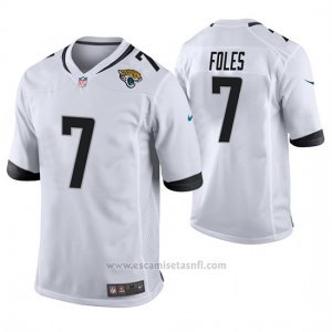 Camiseta NFL Game Hombre Jacksonville Jaguars Nick Foles Blanco