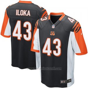 Camiseta Cincinnati Bengals Iloka Negro Nike Game NFL Hombre