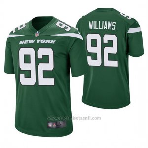 Camiseta NFL Game Hombre New York Jets Leonard Williams Verde 60th Aniversario