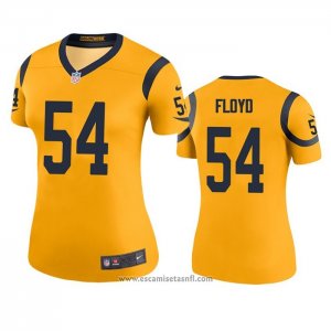 Camiseta NFL Legend Mujer Los Angeles Rams Leonard Floyd Oro Color Rush