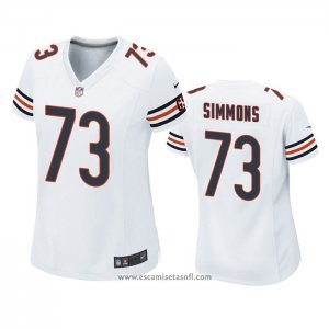 Camiseta NFL Game Mujer Chicago Bears Lachavious Simmons Blanco