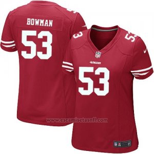 Camiseta San Francisco 49ers Bowman Rojo Nike Game NFL Mujer