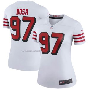 Camiseta NFL Legend Mujer San Francisco 49ers Nick Bosa Blanco Color Rush