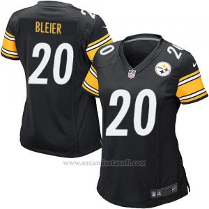 Camiseta Pittsburgh Steelers Bleier Negro Nike Game NFL Mujer