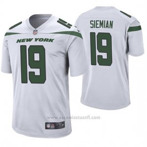Camiseta NFL Game Hombre New York Jets Trevor Siemian Blanco 60th Aniversario