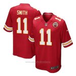 Camiseta NFL Limited Hombre Kansas City Chiefs 11 Alex Smith Rojo Home